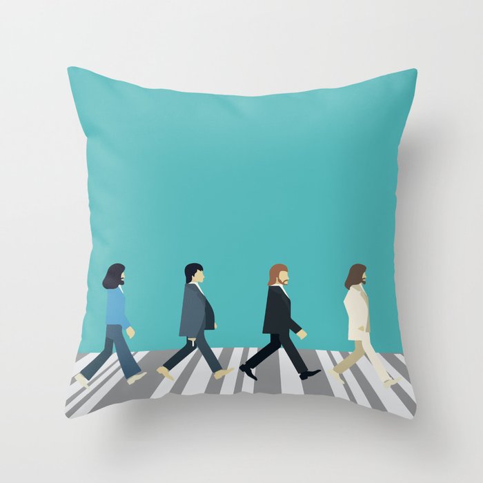 The tiny Abbey Road Throw Pillow