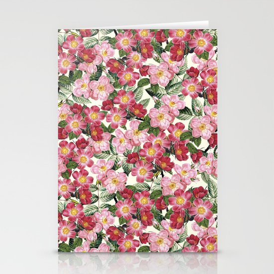Wild Roses - Seamless Pattern Stationery Cards