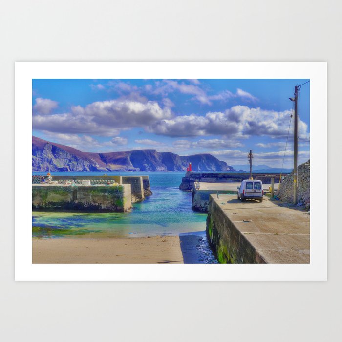 The Tide Is Out In The Harbour Art Print