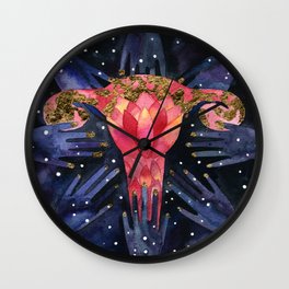 The Sacred Womb Wall Clock