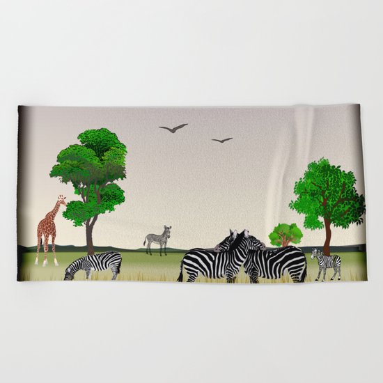 animal Beach Towel