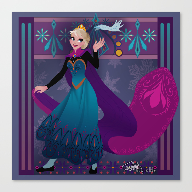 Frozen Elsa Coronation Canvas Print