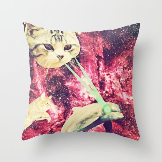 Galactic Cats Saga 2 Throw Pillow