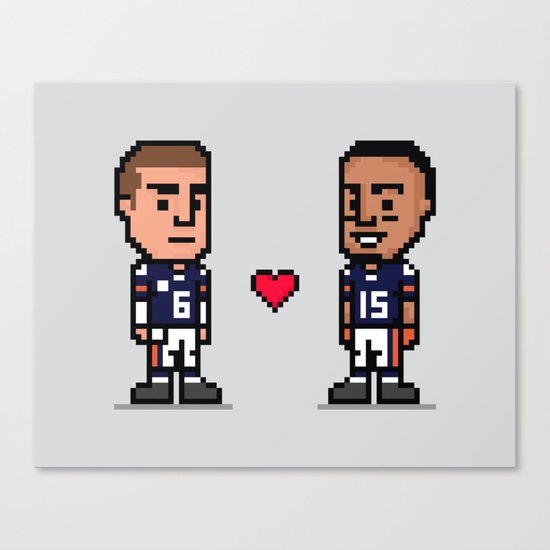 8-Bit: Bromance Canvas Print