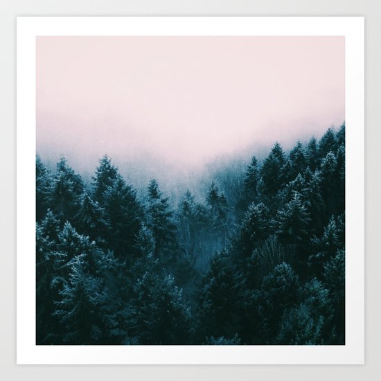 Pastel woods Art Print