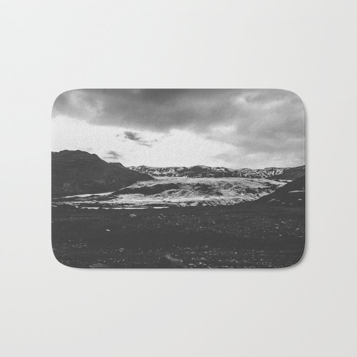 Ice giant - black and white landscape photography Bath Mat