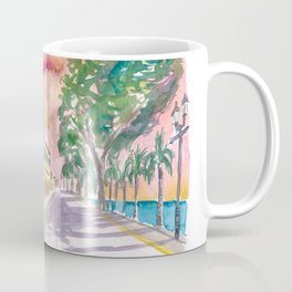 Frederiksted US Virgin Islands Colonial Promenade At Sunset St Croix Coffee Mug