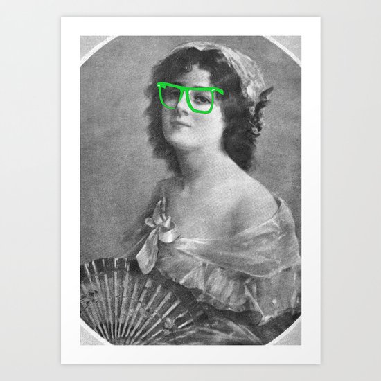 Josephine is a Hipster Art Print