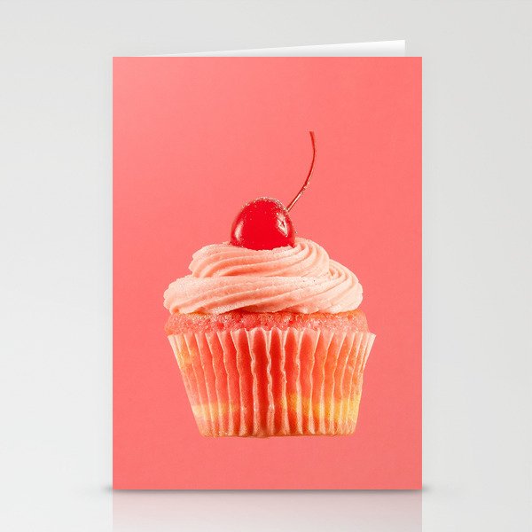 Cupcake Love | Pink with a Cherry on Top Stationery Cards