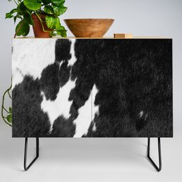 Black and White Faux Animal Fur (xii 2021) Credenza