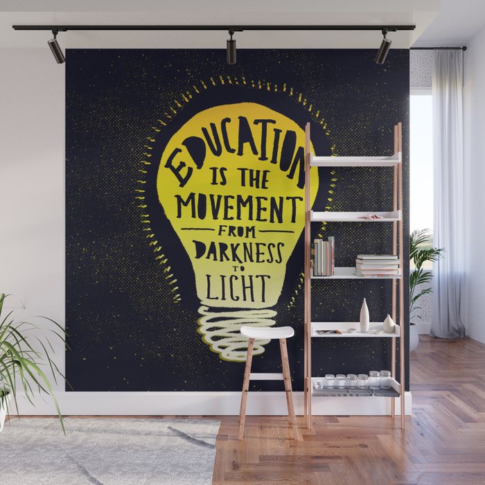 Education - Dark to Light - Night Edition Wall Mural