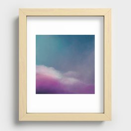 Pink Clouds Fading, An Abstract Skyscape Recessed Framed Print