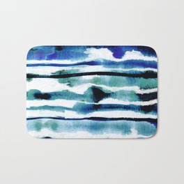 Laguna Watercolor Stripe Bath Mat