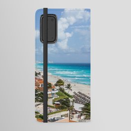 Mexico Photography - Exotic Beach By The Blue Ocean Water Android Wallet Case