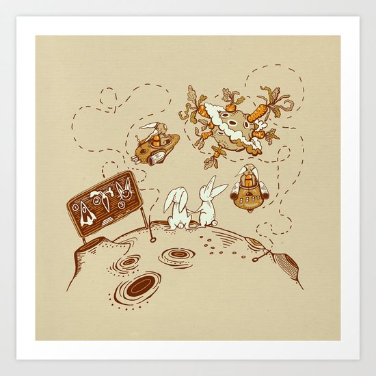 Three Step Plan Art Print