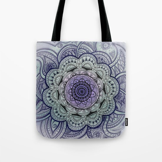Mandala Purple Tote Bag