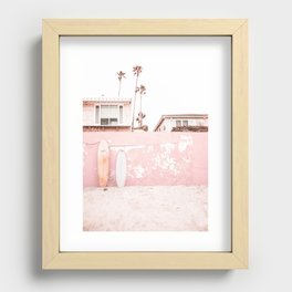 Pink Beach California Recessed Framed Print
