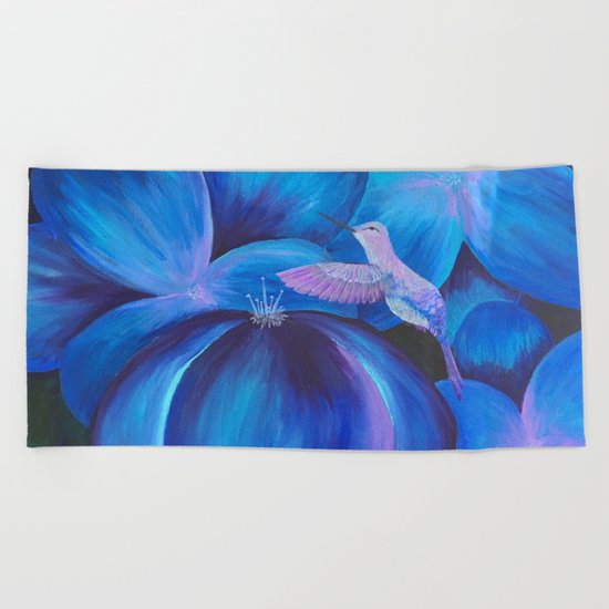 Hummingbird on the Move Beach Towel