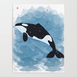whale lover T-shirt Poster