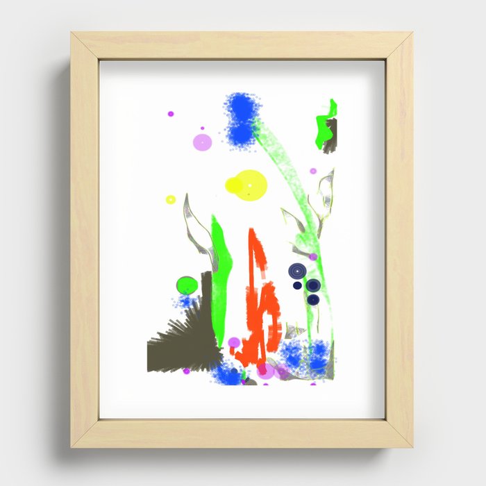 Deconstructed Lava Lamp Recessed Framed Print