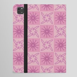 Pink Girly Floral Pattern iPad Folio Case