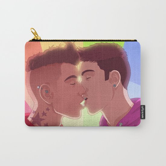 Rainbow Kiss Carry All Pouch By Alexandergayart Society6