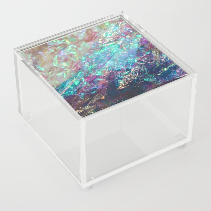 Prismatic Iridescent Cellophane VII Acrylic Box