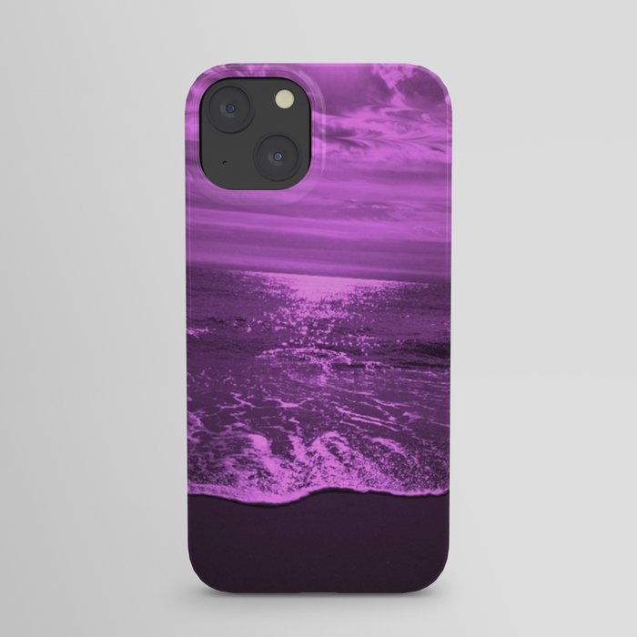 Bright Reflections Seascape in Violet iPhone Case