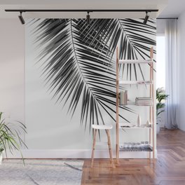 Black Palm Leaves Dream - Cali Summer Vibes #2 #tropical #decor #art #society6 Wall Mural