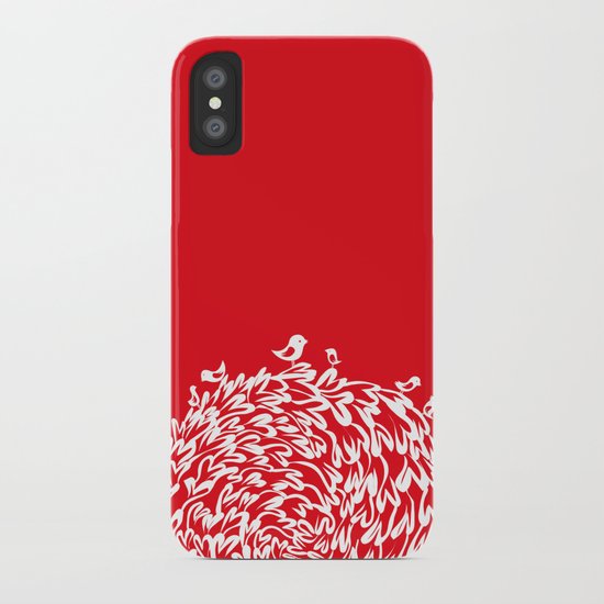 Red Birds iPhone Case