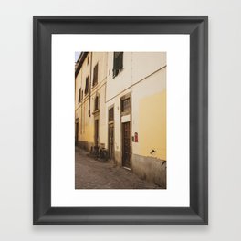 Florence Alleyway  |  Travel Photography Framed Art Print
