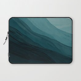 Waves Into The Depths | Wave Texture Design Laptop Sleeve