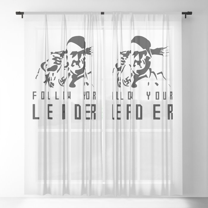 FOLLOW YOUR LEADER  Sheer Curtain