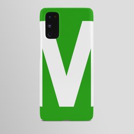 Letter M (White & Green) Android Case