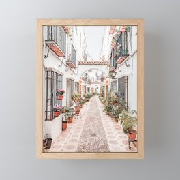 Spain Summer Village Framed Mini Art Print