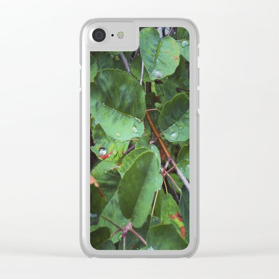 Leaves Clear iPhone Case