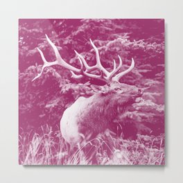 elk magenta purple tone washed out effect aesthetic wildlife art photography Metal Print | Elk, Purple, Washedouteffect, Forest, Wildlife, Magentapurpletone, Magentapurple, Washedout, Magenta, Pink 