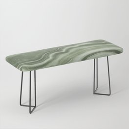 Sage Green Marble Texture Abstract Modern Pattern  Bench