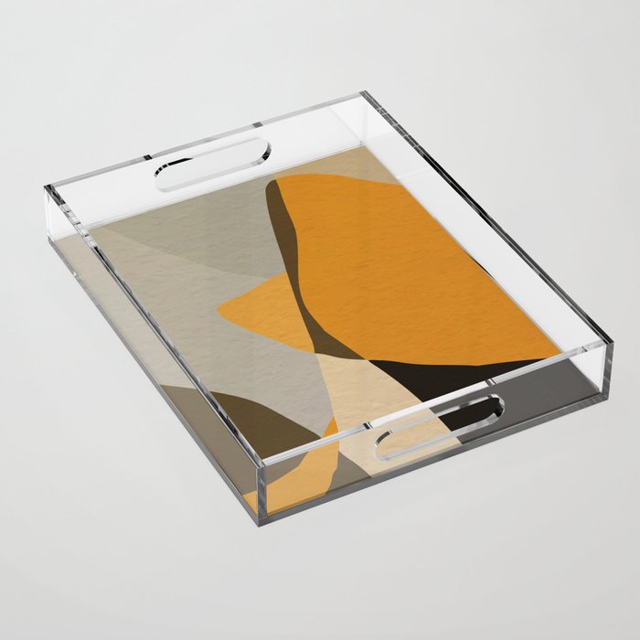 Color Field BA022 - Golden Hour Abstract Acrylic Tray