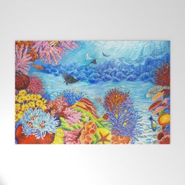 Coral Reef Life Welcome Mat