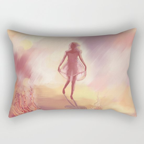 Sunny girl Rectangular Pillow