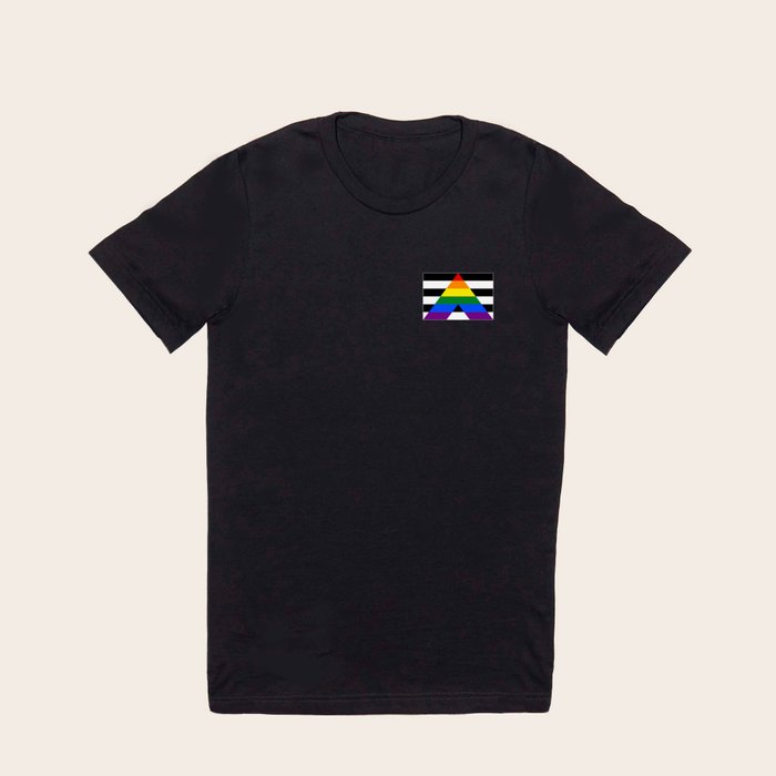 Straight Ally Flag T Shirt by The Arts Society6