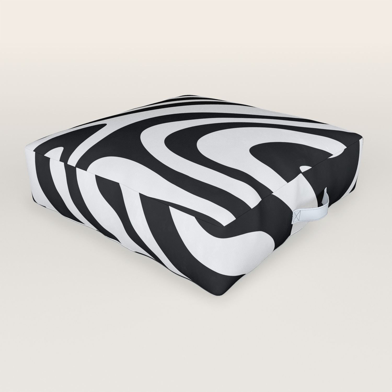 Black White Minimal Ii Outdoor Floor Cushion By Alisagal Society6
