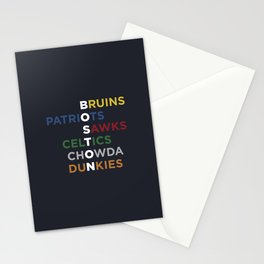 The Words of Boston Stationery Cards