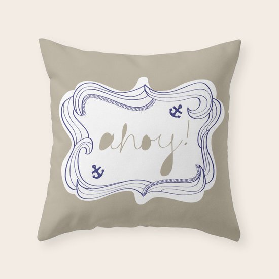 Ahoy! Throw Pillow