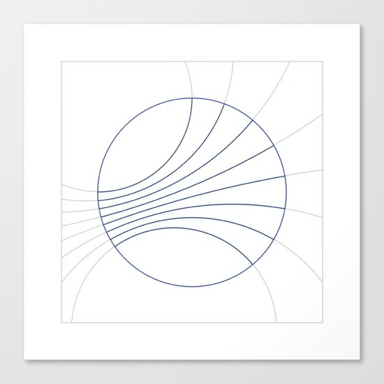 #300 Gravity field – Geometry Daily Canvas Print