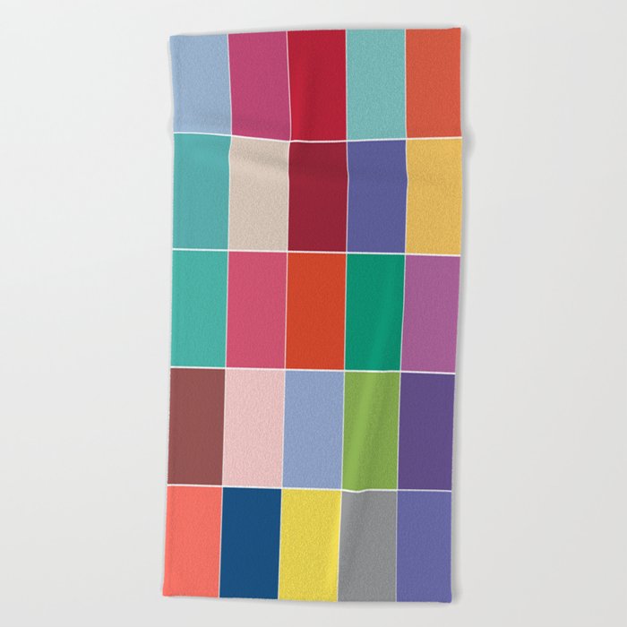 PANTONE COLOR OF THE YEAR 22 YEARS - 2000 - 2022 - 25 COLORS Beach Towel