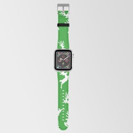 Happy Holidays Winter Green Deer Collection Apple Watch Band