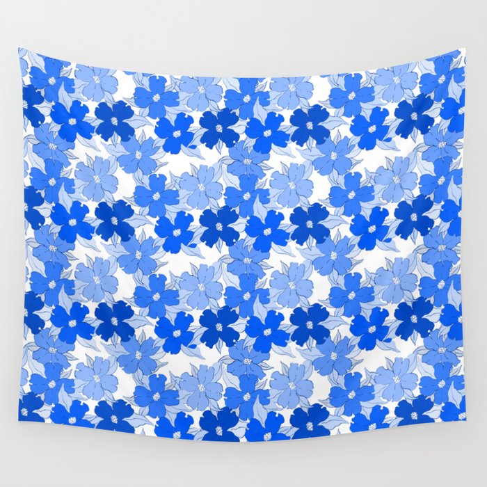 azul blue and white flowering dogwood symbolize rebirth and hope Wall Tapestry