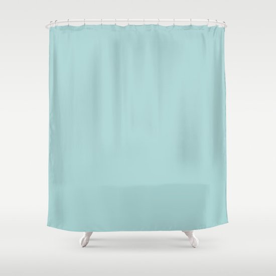 Cymbals Light Turquoise Shower Curtain By Nancyjcreates Society6